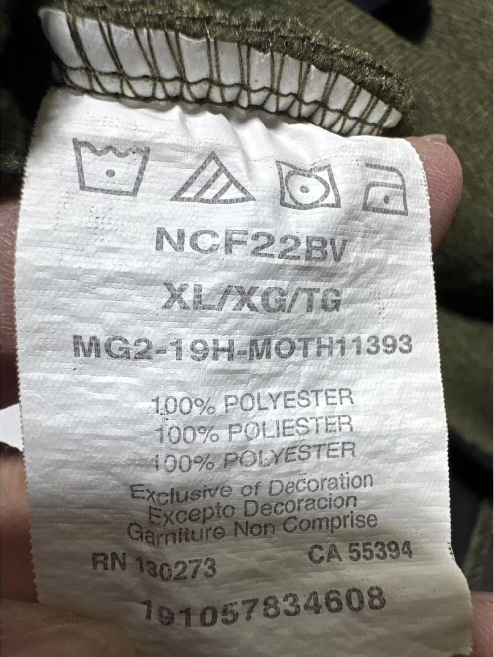 Wrangler Outdoor Regular Fit XL Olive Green Zip-Up Fleece -